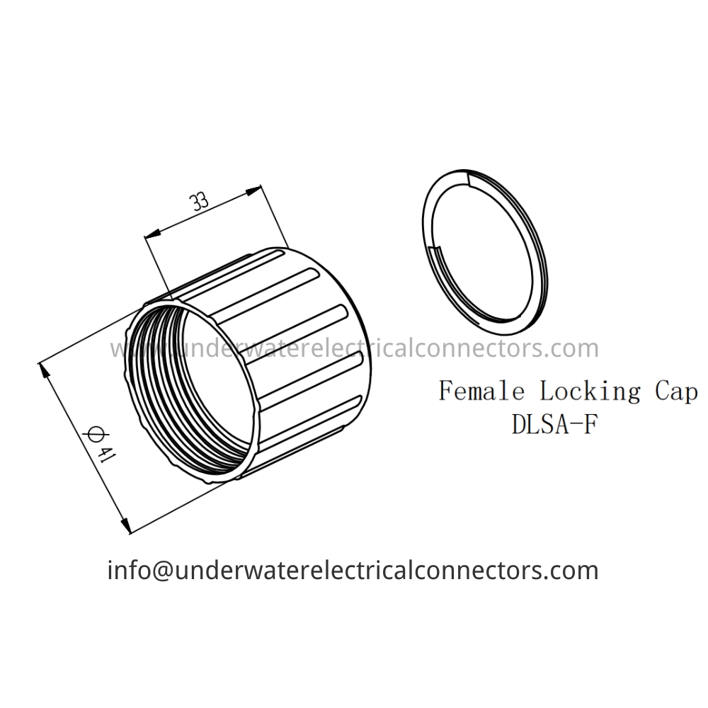 HYSF DLSA-F Female Locking Cap Underwater Connector