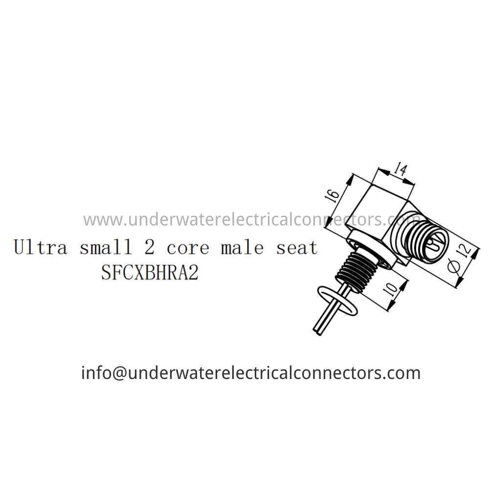HYSF SFCXBHRA2 Ultra small 2 core male seat Underwater Connector