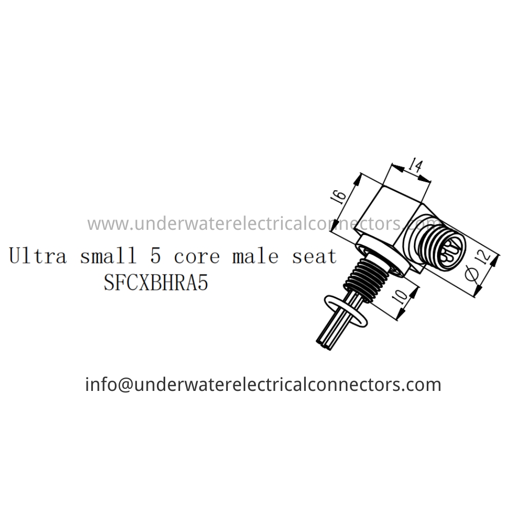 HYSF SFCXBHRA5 Ultra small 5 core male seat Underwater Connector