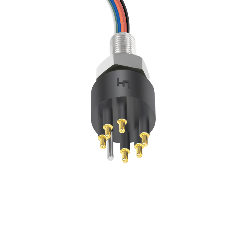 BH6MSS 6 Pins Male Bulkhead Autonomous Vehicle Wet-plug Dock ROV Tool Skid Ocean Current Sensor Connector