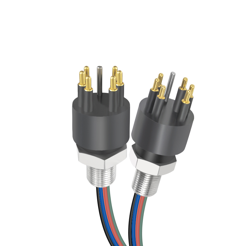 BH6MSS 6 Pins Male Bulkhead Autonomous Vehicle Wet-plug Dock ROV Tool Skid Ocean Current Sensor Connector