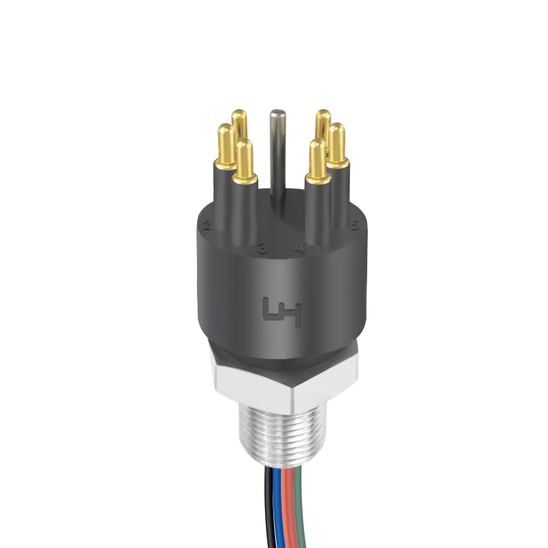BH6MSS 6 Pins Male Bulkhead Autonomous Vehicle Wet-plug Dock ROV Tool Skid Ocean Current Sensor Connector