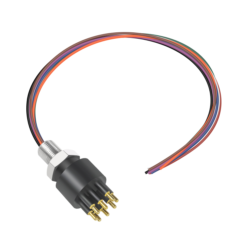 BH8M Submarine Bulkhead 8 Pin Male Connectors Waterproof Seacon Underwater Connector for Subsea ROV Equipment