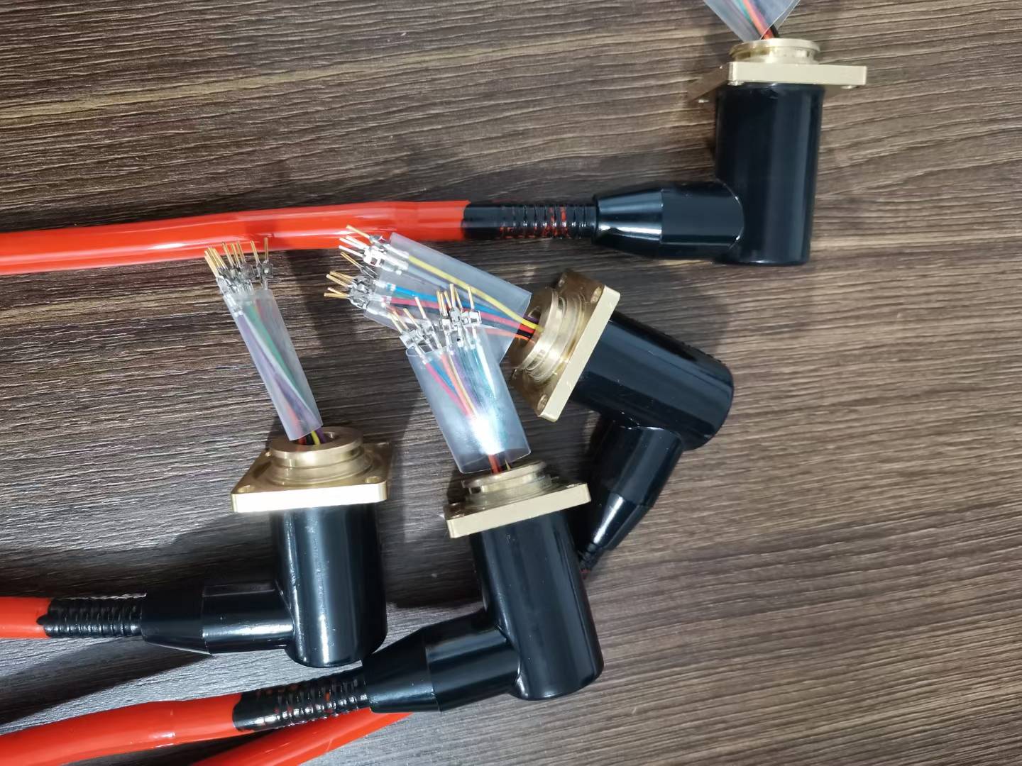 HYSF LPMBH/IL12-16M/F Right-Angle Inline 12-16 Pin Underwater Connector with Molded Cable