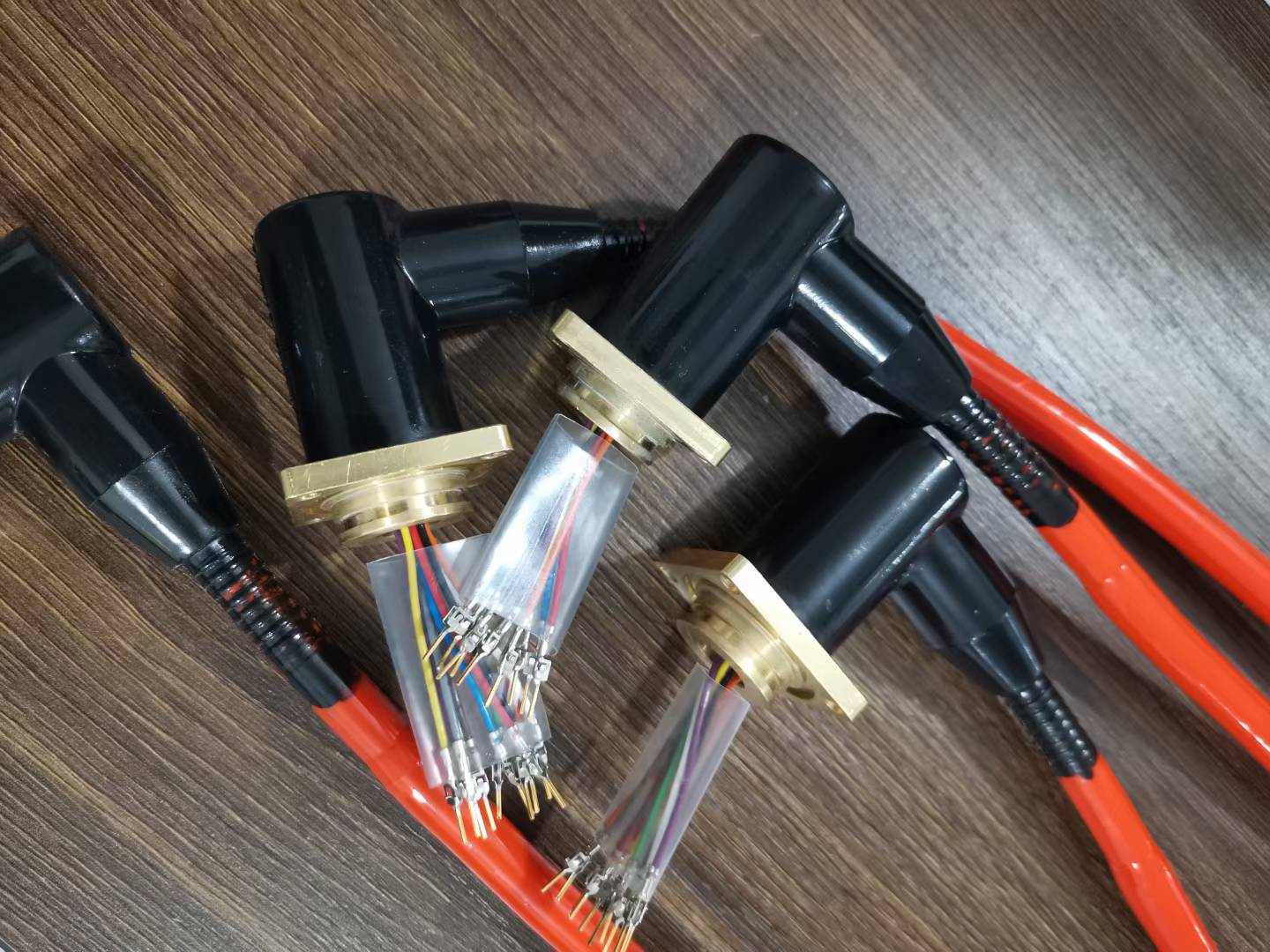 HYSF LPMBH/IL12-16M/F Right-Angle Inline 12-16 Pin Underwater Connector with Molded Cable