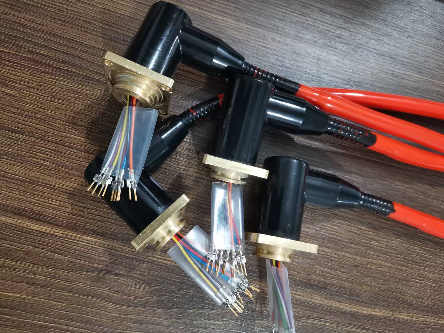 HYSF LPMBH/IL12-16M/F Right-Angle Inline 12-16 Pin Underwater Connector with Molded Cable
