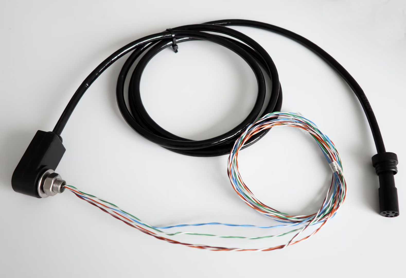 HYSF LPMBH/IL8M/F Custom Flat Bulkhead Right-Angle 8-Pin Underwater Penetrator