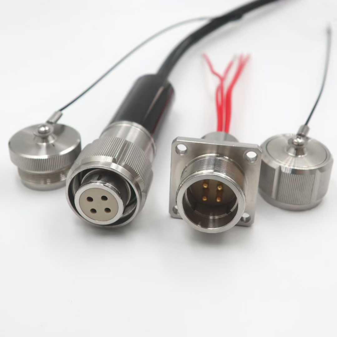 HYSF MCBH4-61M/F High-Pressure Metal-Housed 4-61 Pin Underwater Connector (60 MPa, Triple Seal)