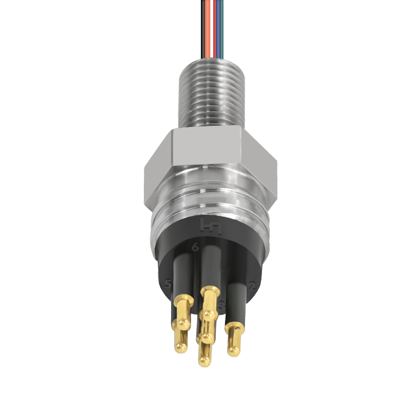 MCBH6MSS 6Pin Male Micro Circular Bulkhead Underwater Connector IP68 Rated for Marine Engineering