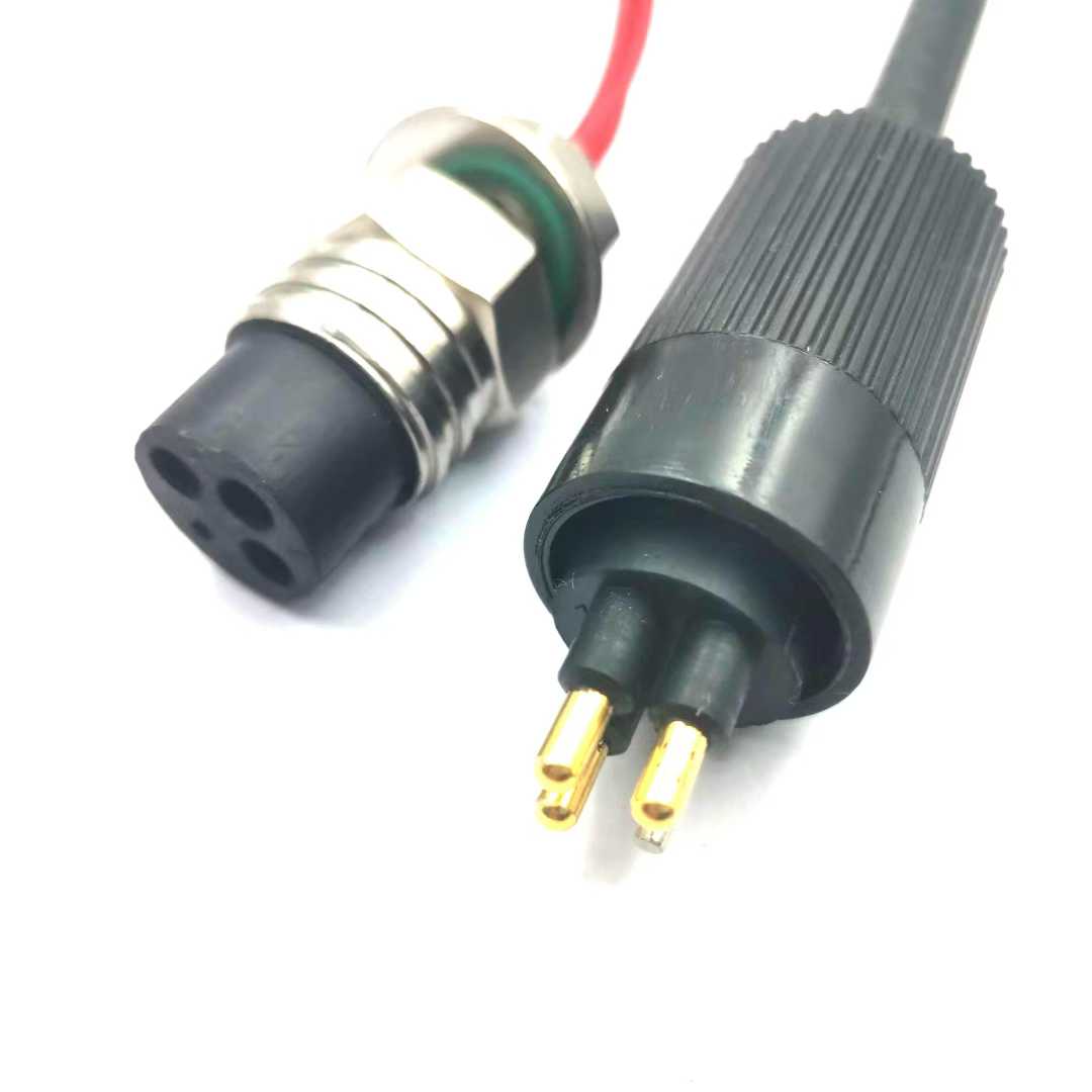HYSF MICRO-3P-70MPa Mini 3-Pin Waterproof Connector (70 MPa, Neoprene Plug)