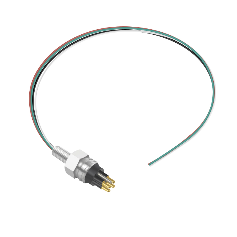 SMCBH4M 4Pin Pluggable Bulkhead Underwater Cable Connector for Subsea Camera and Ocean Seismic Systems