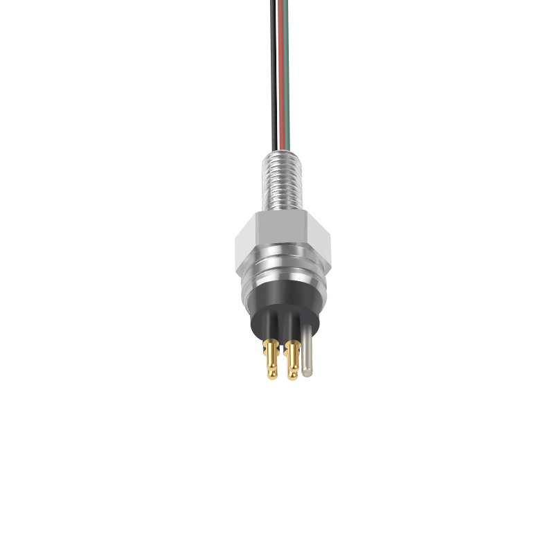SMCBH4M 4Pin Pluggable Bulkhead Underwater Cable Connector for Subsea Camera and Ocean Seismic Systems