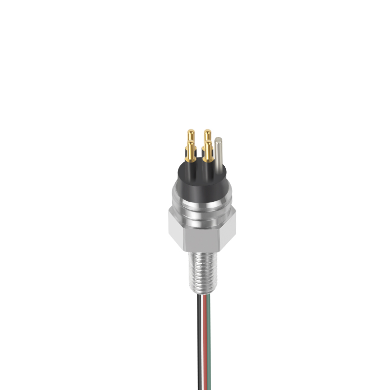 SMCBH4M 4Pin Pluggable Bulkhead Underwater Cable Connector for Subsea Camera and Ocean Seismic Systems