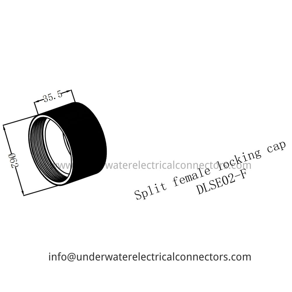 HYSF DLSE02-F Split female locking cap Underwater Connector