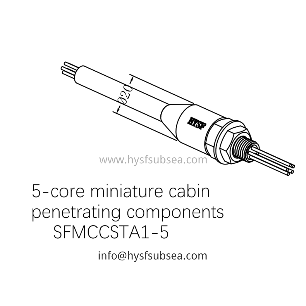 HYSF SFMCCSTA1-5 5-core miniature cabin penetrating components Underwater Connector