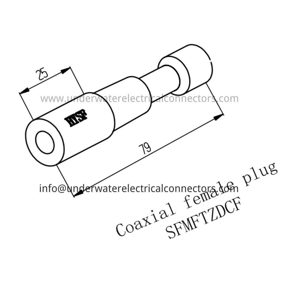 HYSF SFMFTZDCF Coaxial female plug Underwater Connector