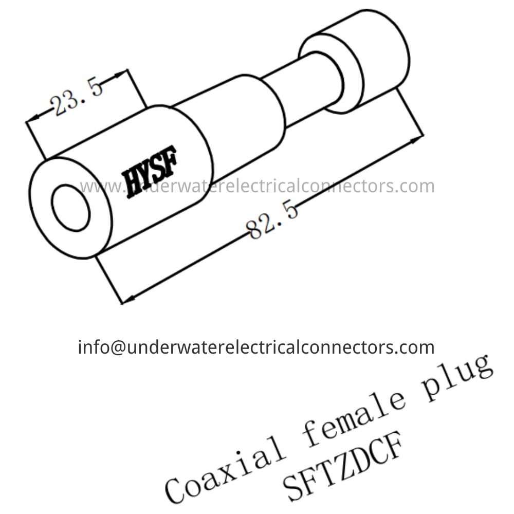 HYSF SFTZDCF Coaxial female plug Underwater Connector