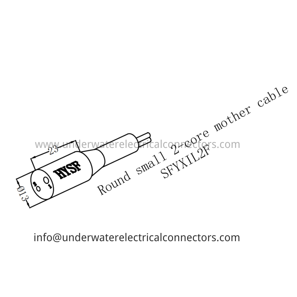 HYSF SFYXIL2F Round small 2-core mother cable Underwater Connector