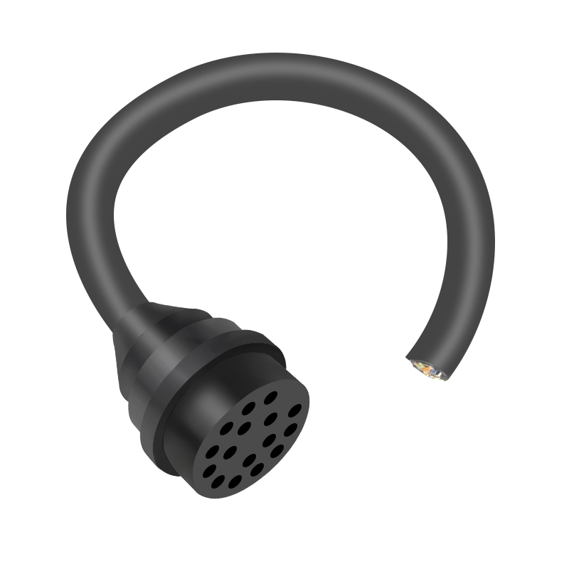 IL16F 16-Pin Inline Female IP68 Wet-Mateable Subsea Connector Compatible with MacArtney, SubConn, Seaconn