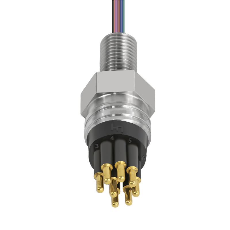 MCBH8M 8Pin Micro Circular Male Bulkhead Marine Underwater Connector for Subsea Applications