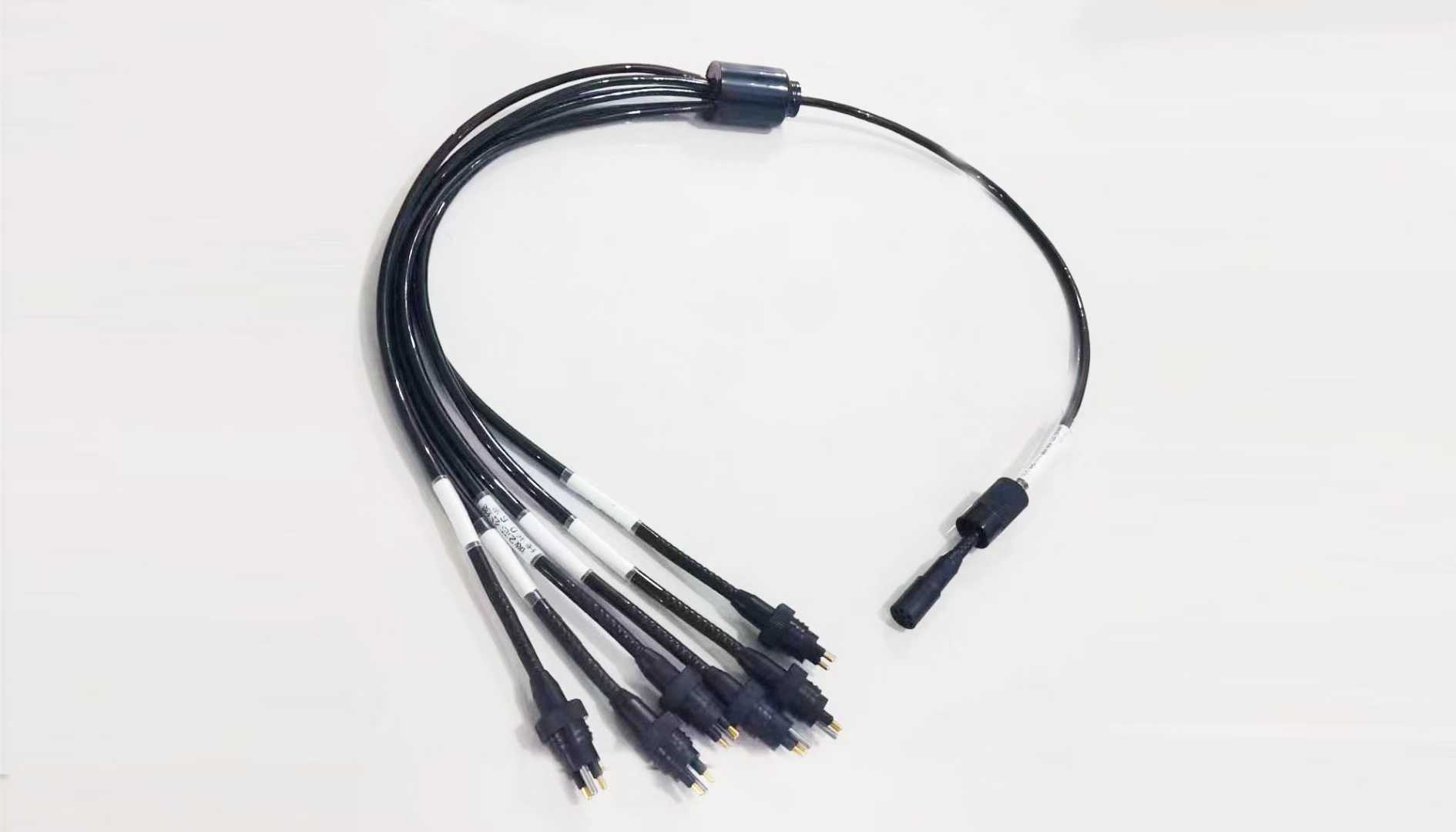 HYSF MCIL/MCIL8M Custom Coiled Water-Tight Cable Assembly (8-Pin, Stretchable)
