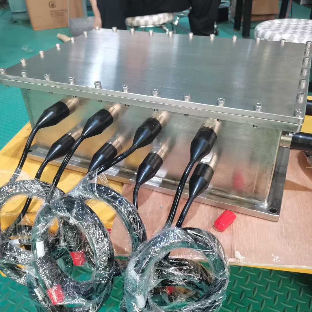 HYSF SQ-SEAL-6P Custom Square Watertight Enclosure with 6 Penetrators & Micro Waterproof Plugs