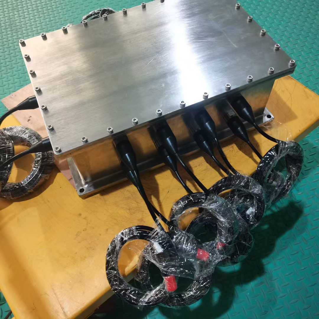 HYSF SQ-SEAL-6P Custom Square Watertight Enclosure with 6 Penetrators & Micro Waterproof Plugs