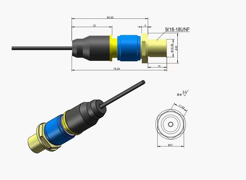 UC 1058 Coaxial Underwater RF Connector
