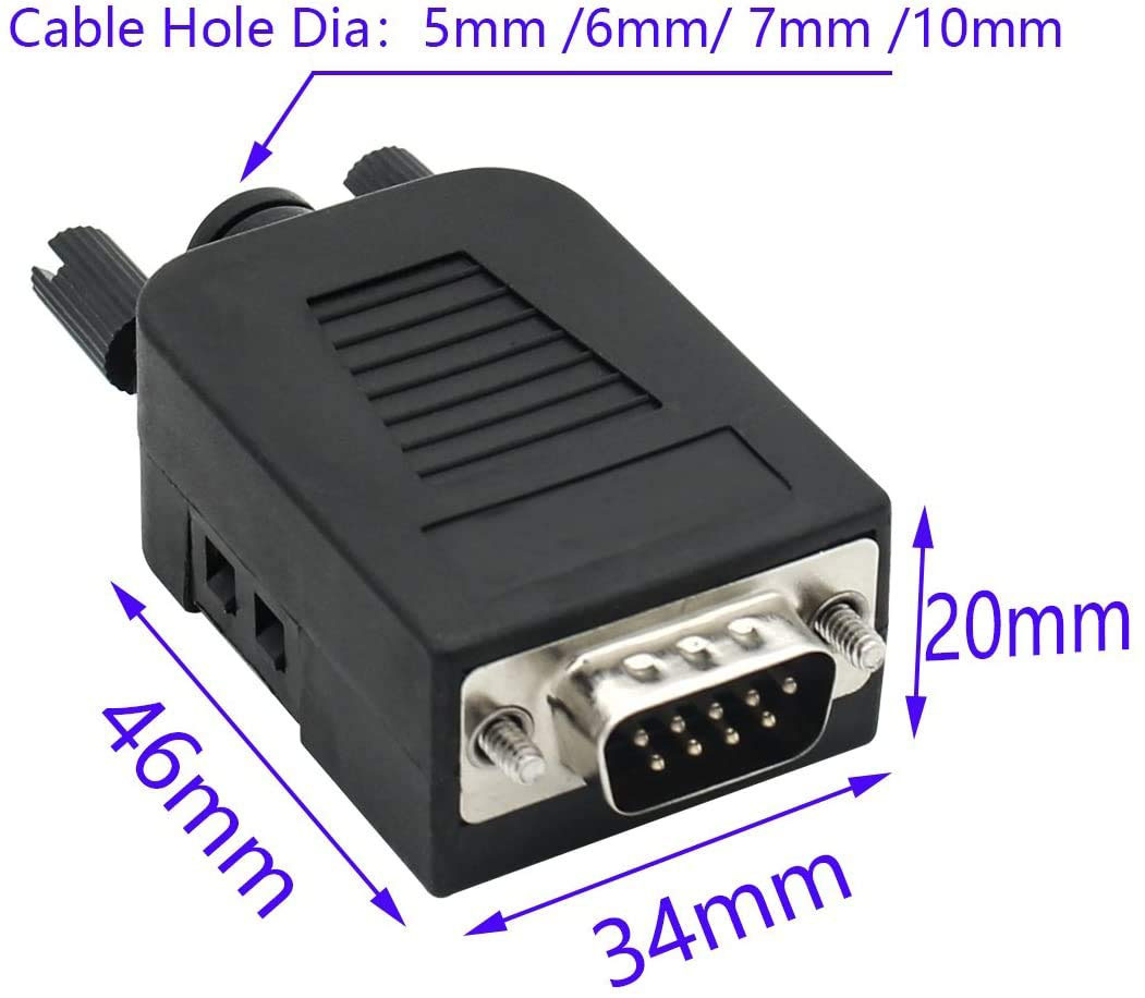 UC 1083 Underwater to DB9 Signal Cable Connector
