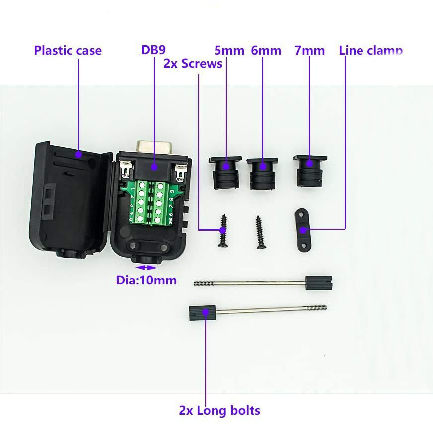 UC 1083 Underwater to DB9 Signal Cable Connector