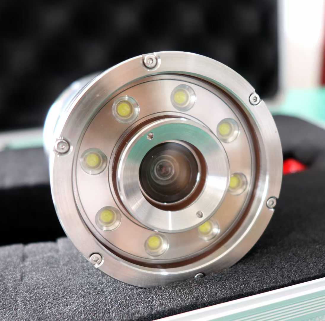 HYSF UW-CAM-5MP-40MPA Underwater Camera with 8 LED Lights (316L SS Housing)